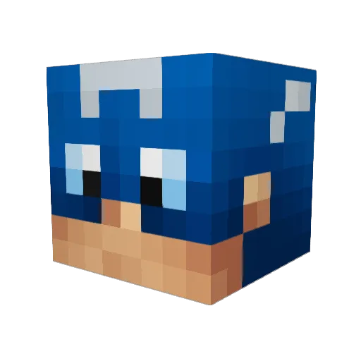 dds08 Minecraft avatar head, 3D render