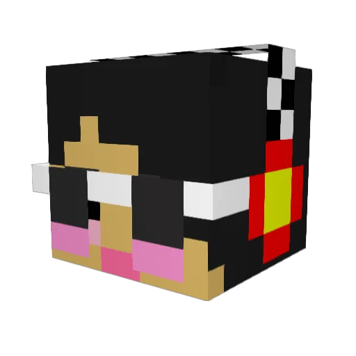 dds35 Minecraft avatar head, 3D render