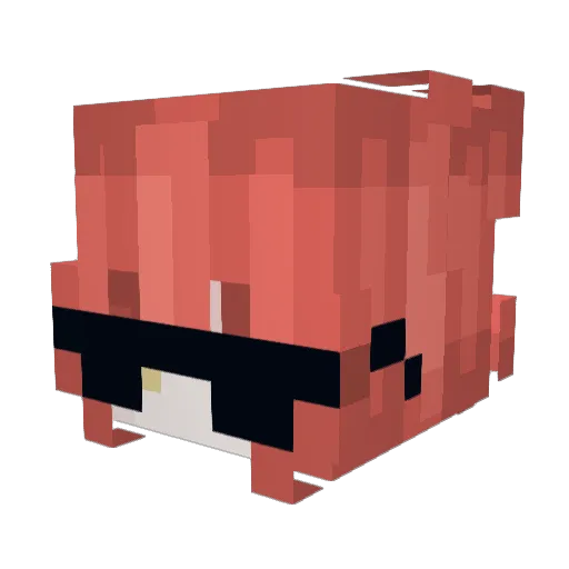 ddsx0t Minecraft avatar head, 3D render