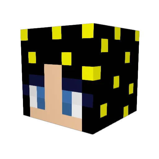 ddtwid Minecraft avatar head, 3D render