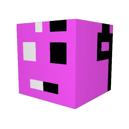 ddubb76 Minecraft avatar head, 3D render