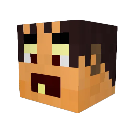 ddwagnz Minecraft avatar head, 3D render