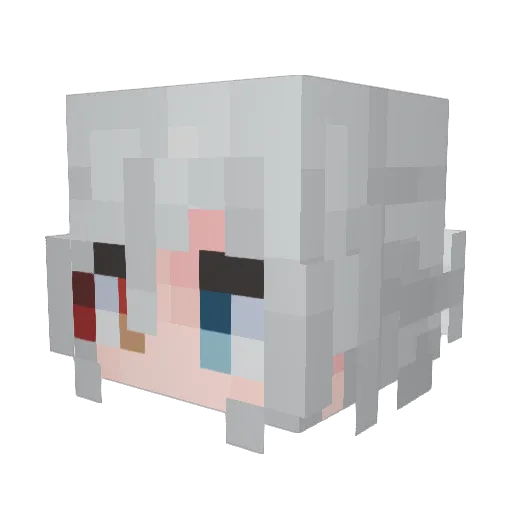 ddxls Minecraft avatar head, 3D render