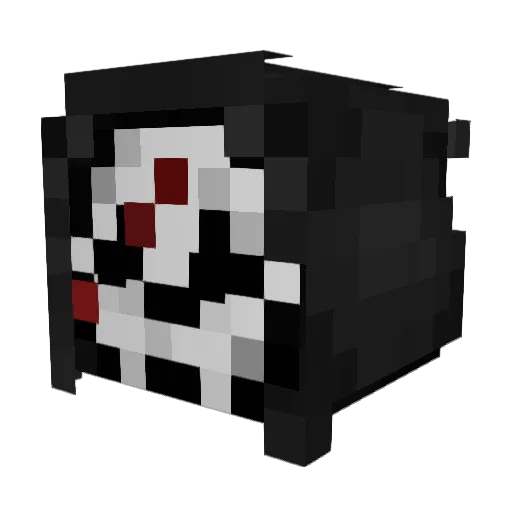 ddyghostface Minecraft avatar head, 3D render