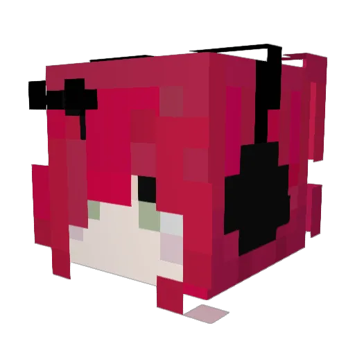 de1aney Minecraft avatar head, 3D render
