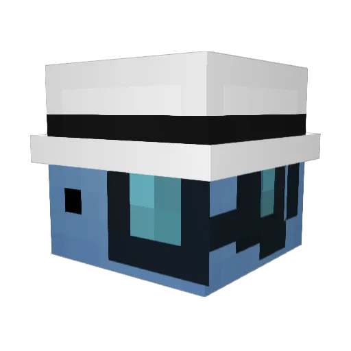 de2lta Minecraft avatar head, 3D render