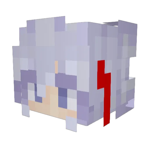 deCode90 Minecraft avatar head, 3D render