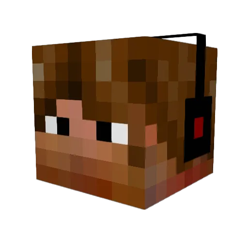 deKristis Minecraft avatar head, 3D render