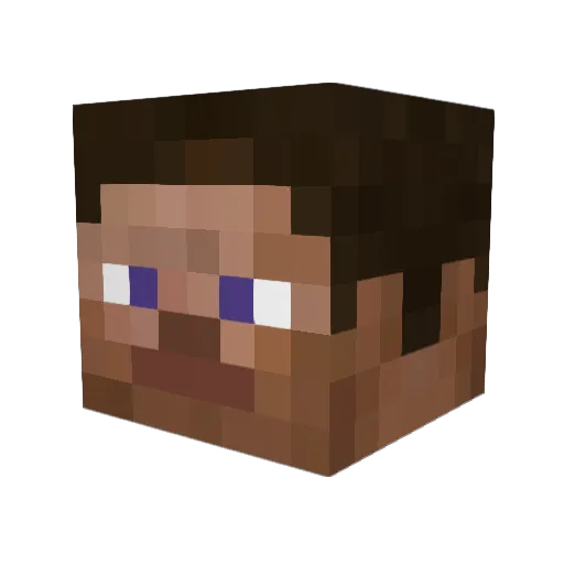 deKxi Minecraft avatar head, 3D render
