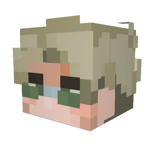 dePjoes Minecraft avatar head, 3D render