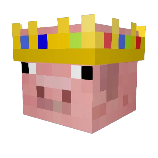 de_hottieboy Minecraft avatar head, 3D render
