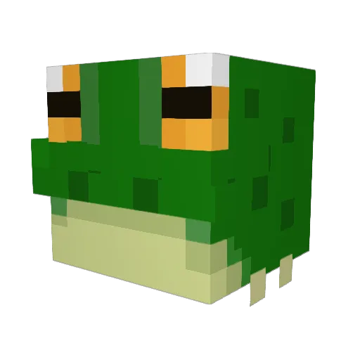 de_hugster Minecraft avatar head, 3D render