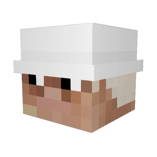 de_krs Minecraft avatar head, 3D render
