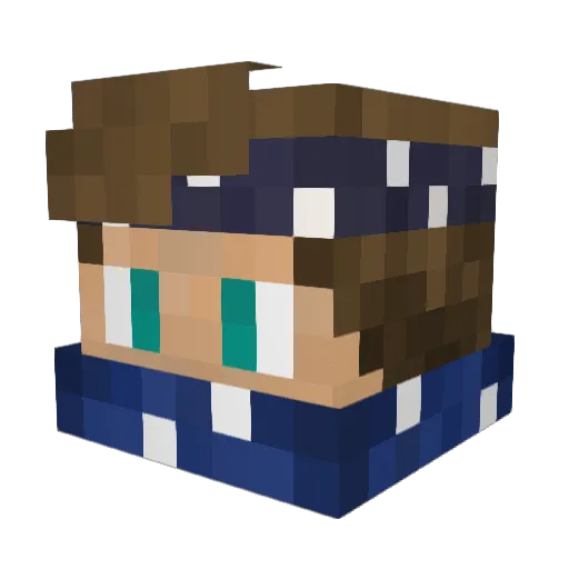 de_maggus Minecraft avatar head, 3D render