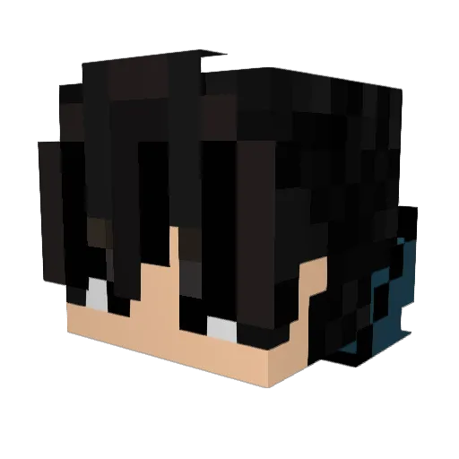 de_rejuxsc Minecraft avatar head, 3D render