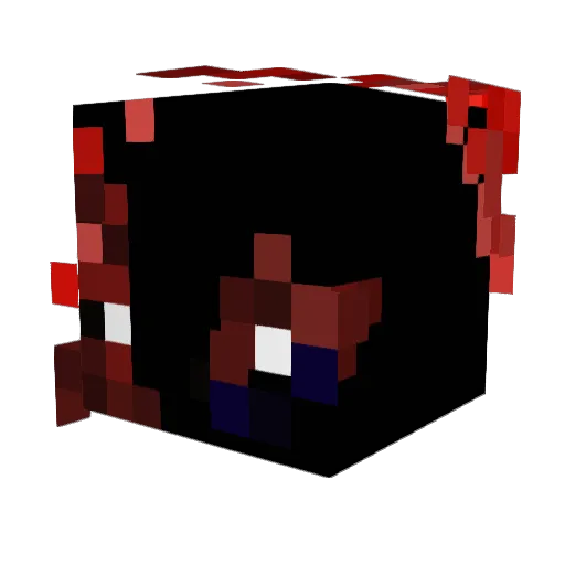 de_sTaR Minecraft avatar head, 3D render