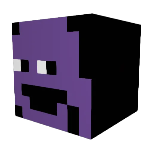 de_snuts Minecraft avatar head, 3D render