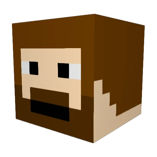 de_spiderman Minecraft avatar head, 3D render