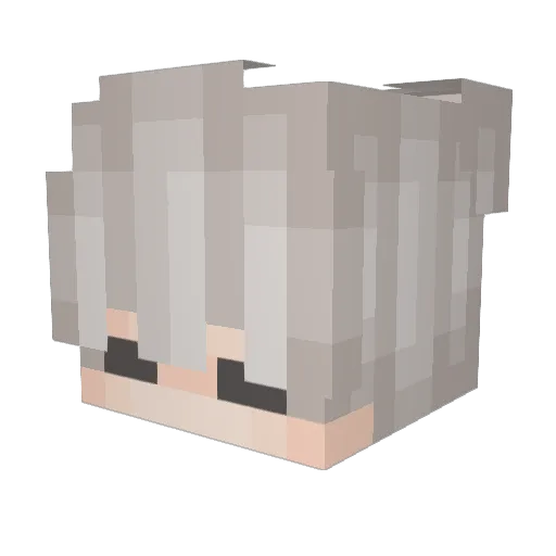 de_yu_yu Minecraft avatar head, 3D render