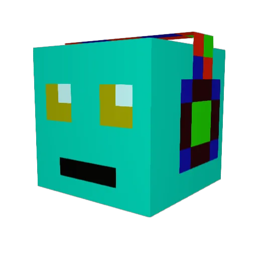 dea_ben Minecraft avatar head, 3D render
