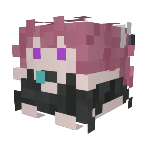 deacj9 Minecraft avatar head, 3D render