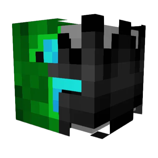 deacolog Minecraft avatar head, 3D render