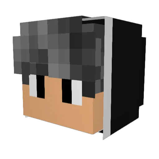 deacon_adams Minecraft avatar head, 3D render