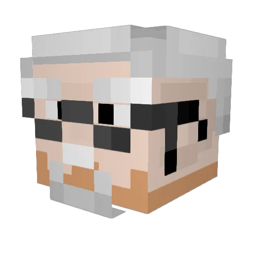 deacon_h Minecraft avatar head, 3D render
