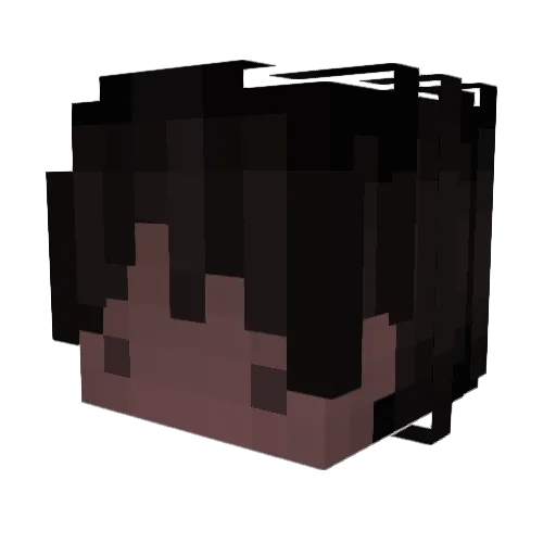 dead4red Minecraft avatar head, 3D render