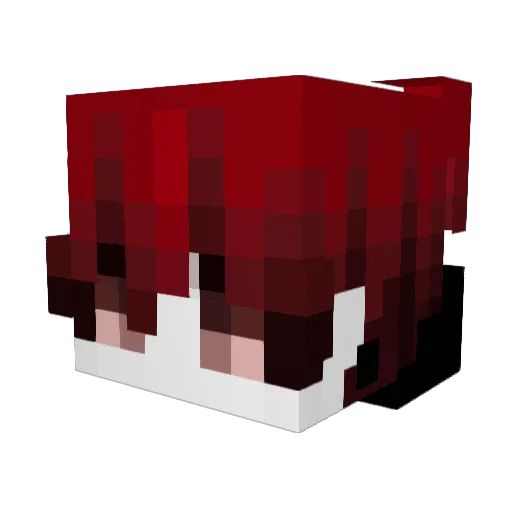 dead631 Minecraft avatar head, 3D render