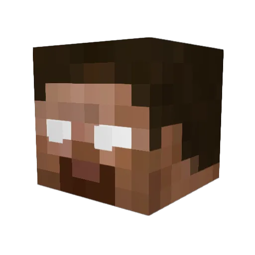 deadMan64 Minecraft avatar head, 3D render