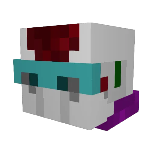 deadSKX Minecraft avatar head, 3D render