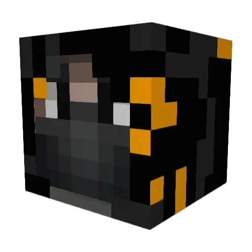 dead_diablo Minecraft avatar head, 3D render