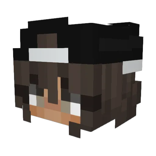 dead_girlfriend Minecraft avatar head, 3D render