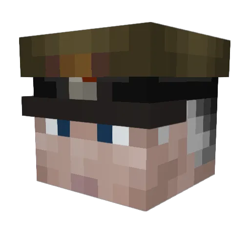 dead_viking Minecraft avatar head, 3D render