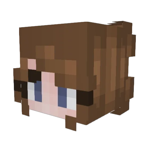 deadbath13 Minecraft avatar head, 3D render