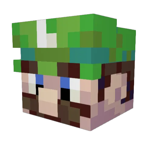 deadbodie Minecraft avatar head, 3D render