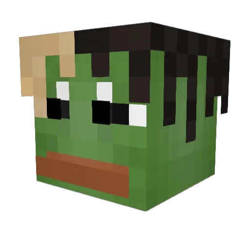 deadboiJah Minecraft avatar head, 3D render