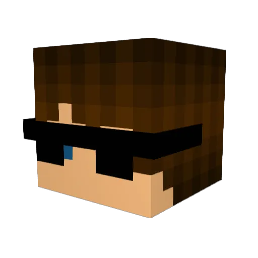 deadboyrocket Minecraft avatar head, 3D render