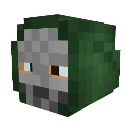 deadcactus_ Minecraft avatar head, 3D render
