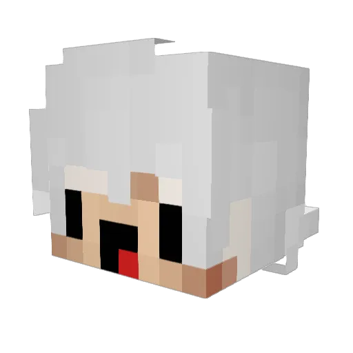 deaddreamergirl Minecraft avatar head, 3D render