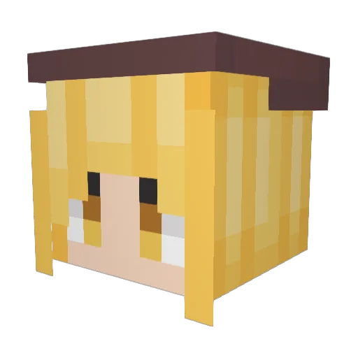 deadend_85 Minecraft avatar head, 3D render