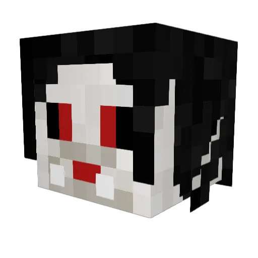 deadflipflop Minecraft avatar head, 3D render