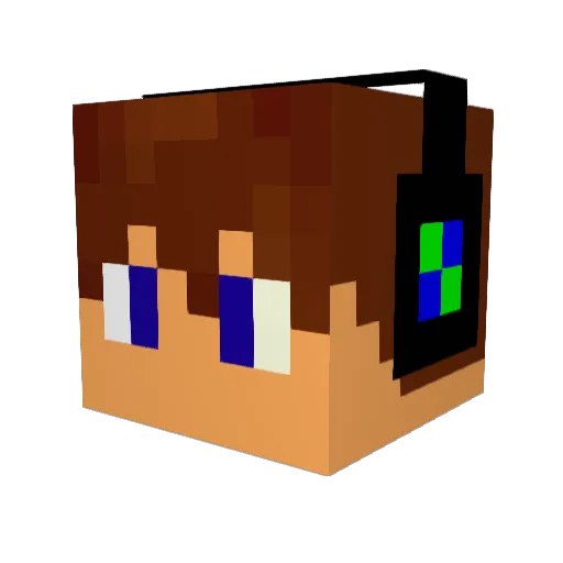deadfox123 Minecraft avatar head, 3D render