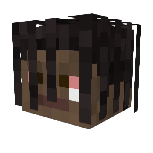 deadhill Minecraft avatar head, 3D render
