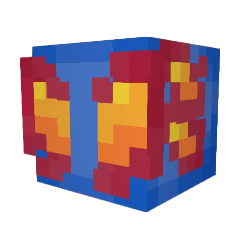 deadintheworld Minecraft avatar head, 3D render
