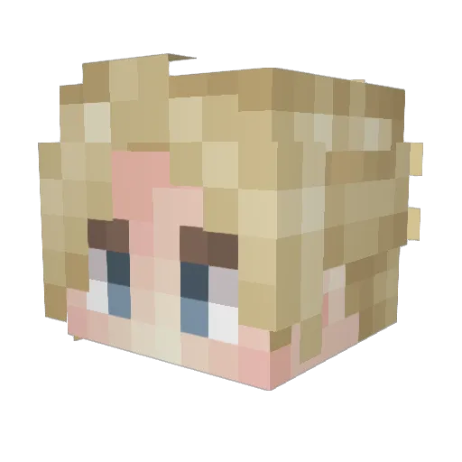 deadjockey Minecraft avatar head, 3D render