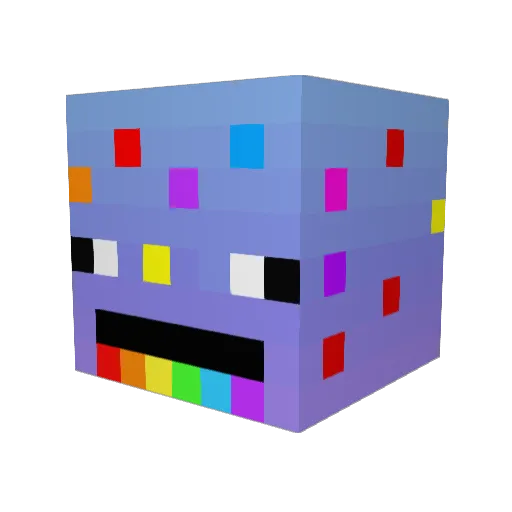 deadkipje Minecraft avatar head, 3D render