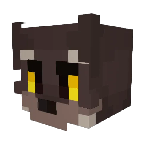 deadlorad Minecraft avatar head, 3D render