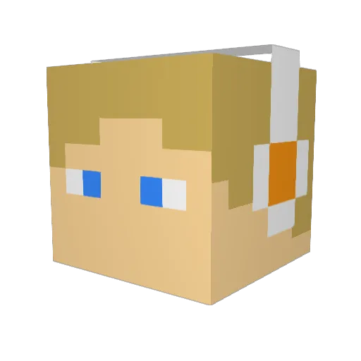 deadlox_jr Minecraft avatar head, 3D render